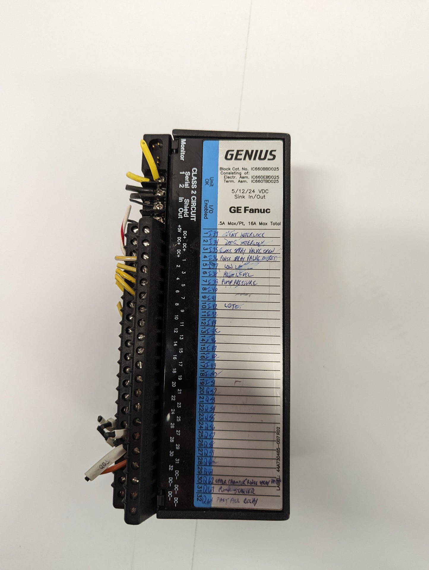 GE Fanuc IC660BBD025 Genius PLC I/O Module
