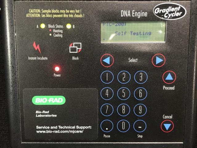 Bio-Rad / MJ Research DNA Engine PTC-200 Thermal Cycler with Dual 48-Well Alpha Unit