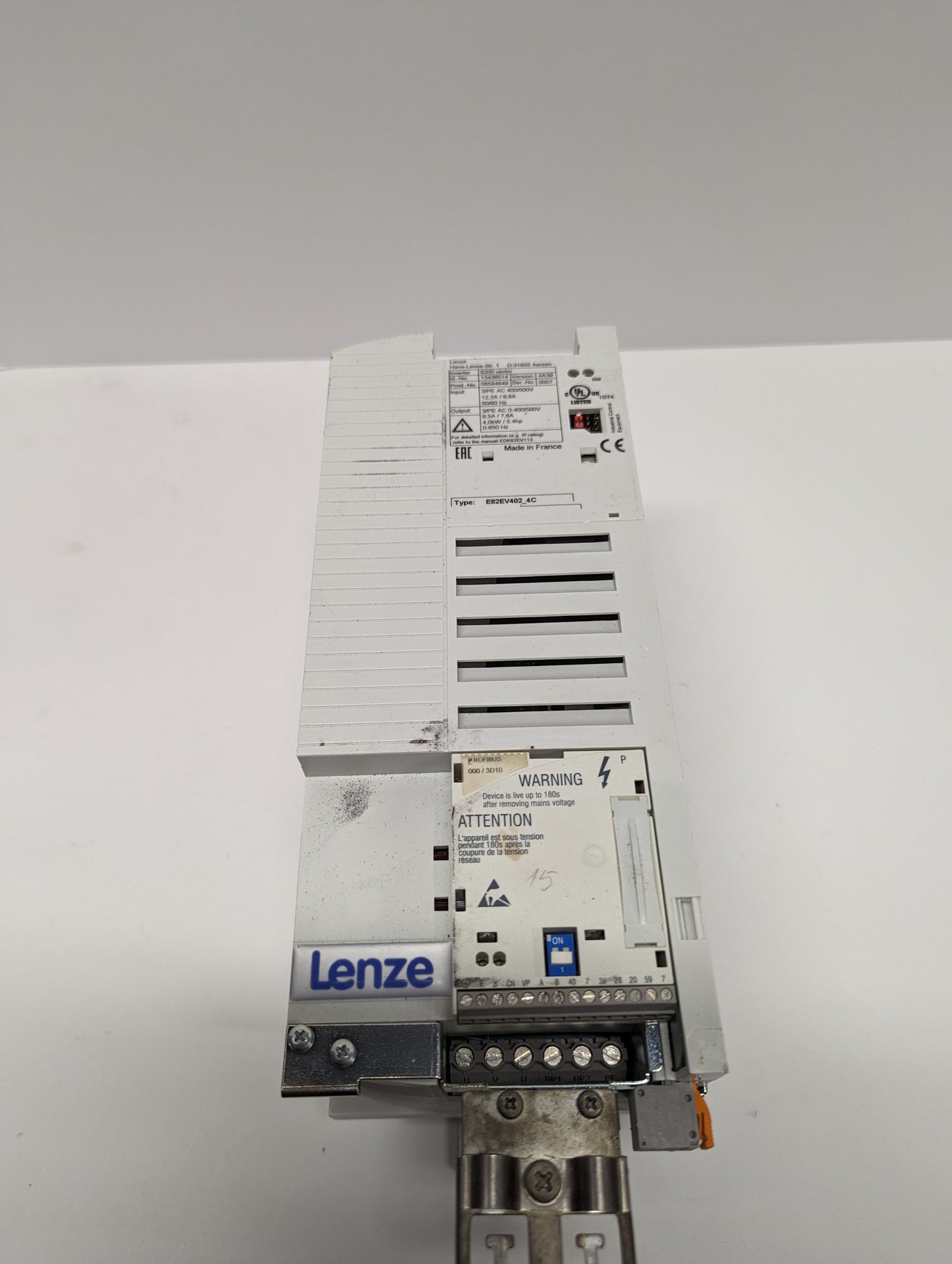 Lenze E82EV402-4C 8200 Vector Inverter 4 KW / 5.4 HP AC Drive