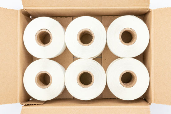 Labels Direct 3/8" X 2-13/16" (2-Up) 8mm Video Labels - 700 Labels Per Roll, Case of 12 Rolls (DYMO 30339 Compatible)